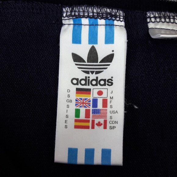 SOLD Adidas Track Pants Trefoil Logo Y2K Vintage Originals High Rise Dark - Picture 5 of 6